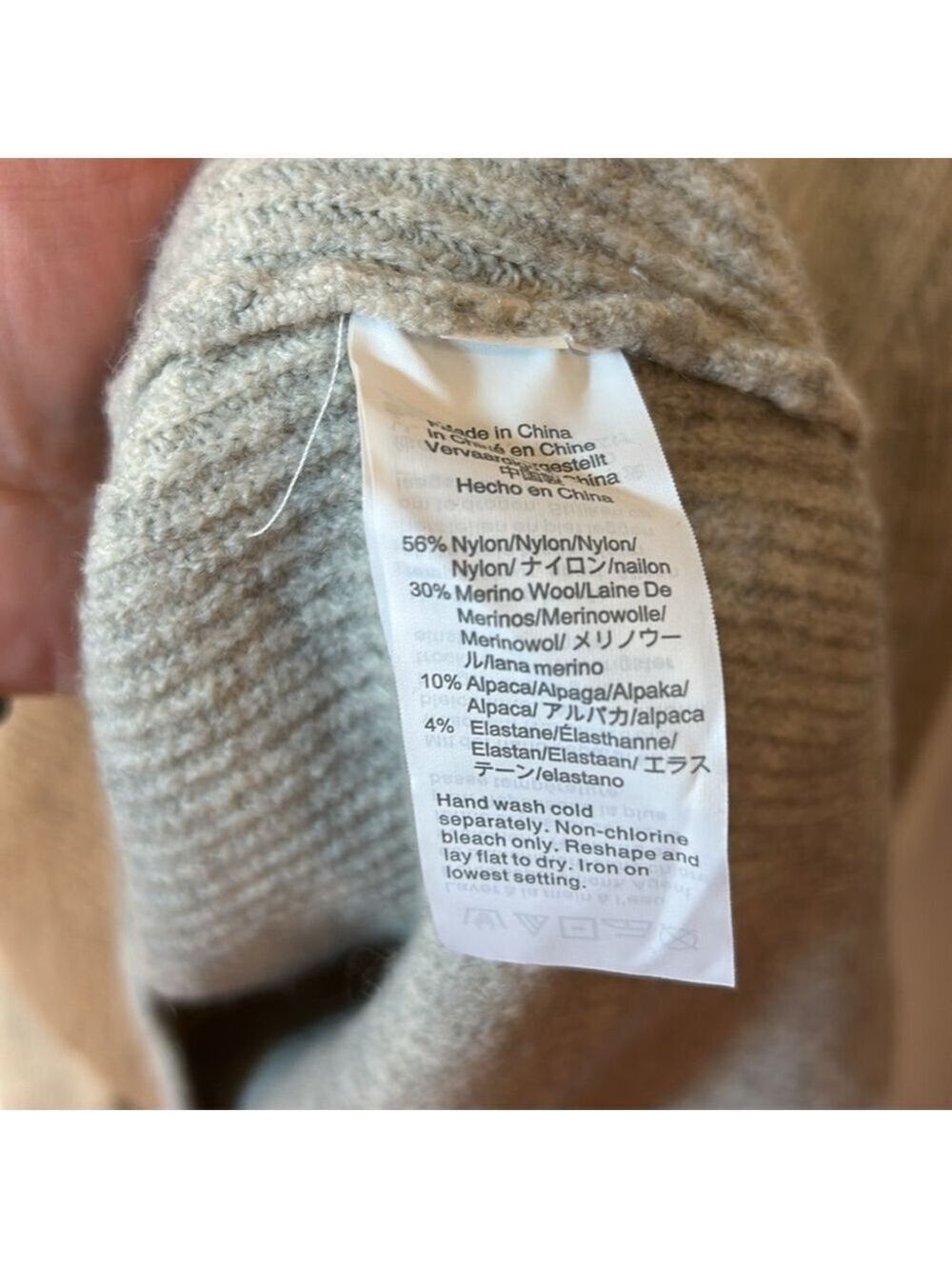J.Crew alpaca and wool blend buttoned cardigan with rhinestone buttons small - Picture 4 of 6
